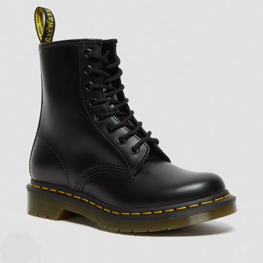 Black Leather Doc Marten Boots